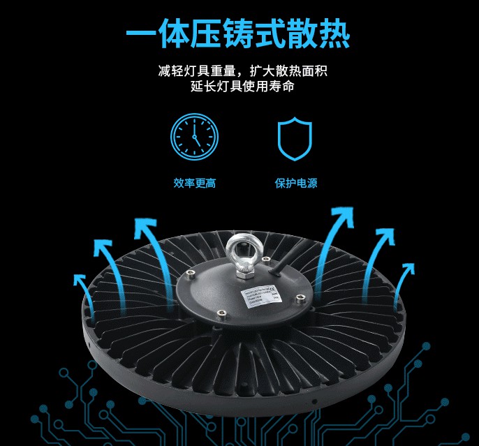 新款飛碟UFO天棚燈UFO線性工礦燈 車庫燈倉庫照明燈高棚燈